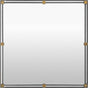 Surya Casimir CASI-001 36"H x 36"W x 1"D Mirror