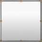 Surya Casimir CASI-001 36"H x 36"W x 1"D Mirror