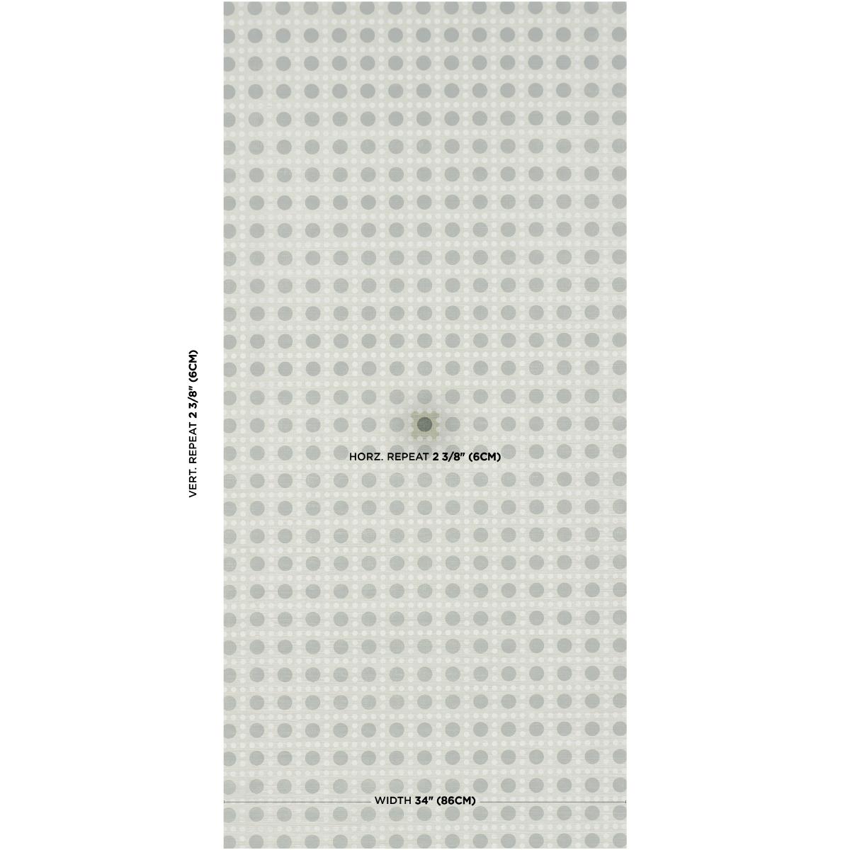 Schumacher X Backdrop Puntini Sisal Seaglass Wallpaper