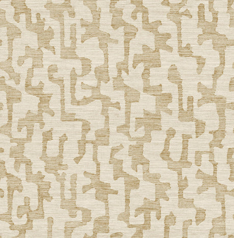A-Street Prints Drew & Jonathan Home Fifth Edition Cipher Chestnut Wallpaper