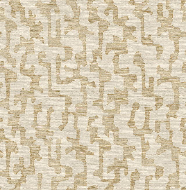 A-Street Prints Drew & Jonathan Home Fifth Edition Cipher Chestnut Wallpaper
