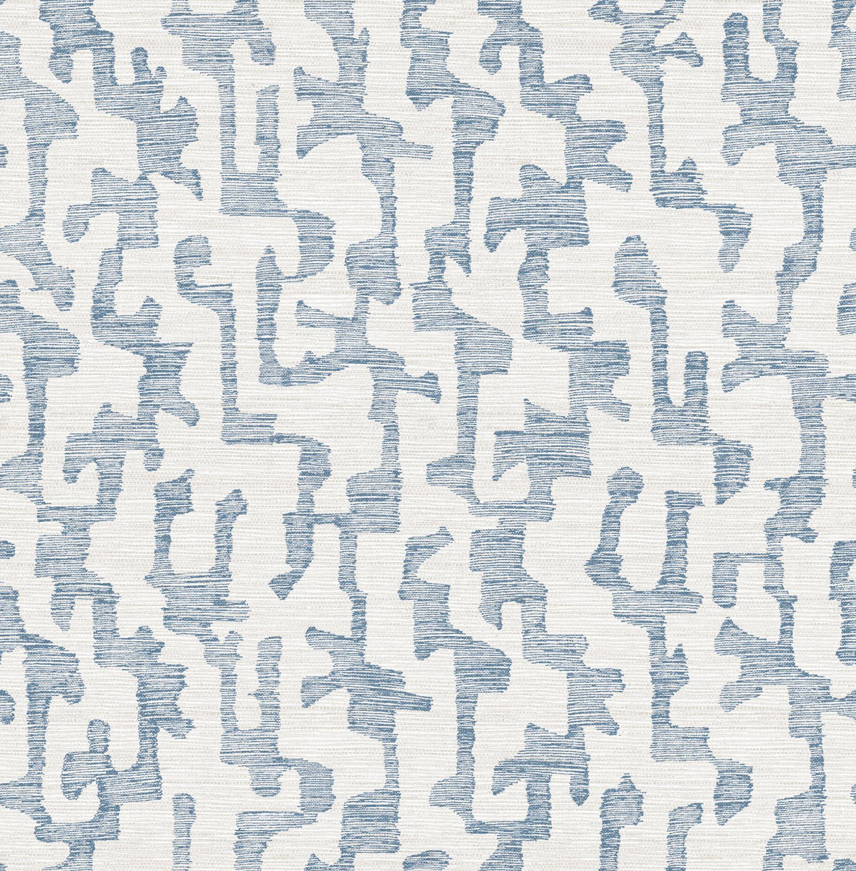 A-Street Prints Drew & Jonathan Home Fifth Edition Cipher Blue Wallpaper