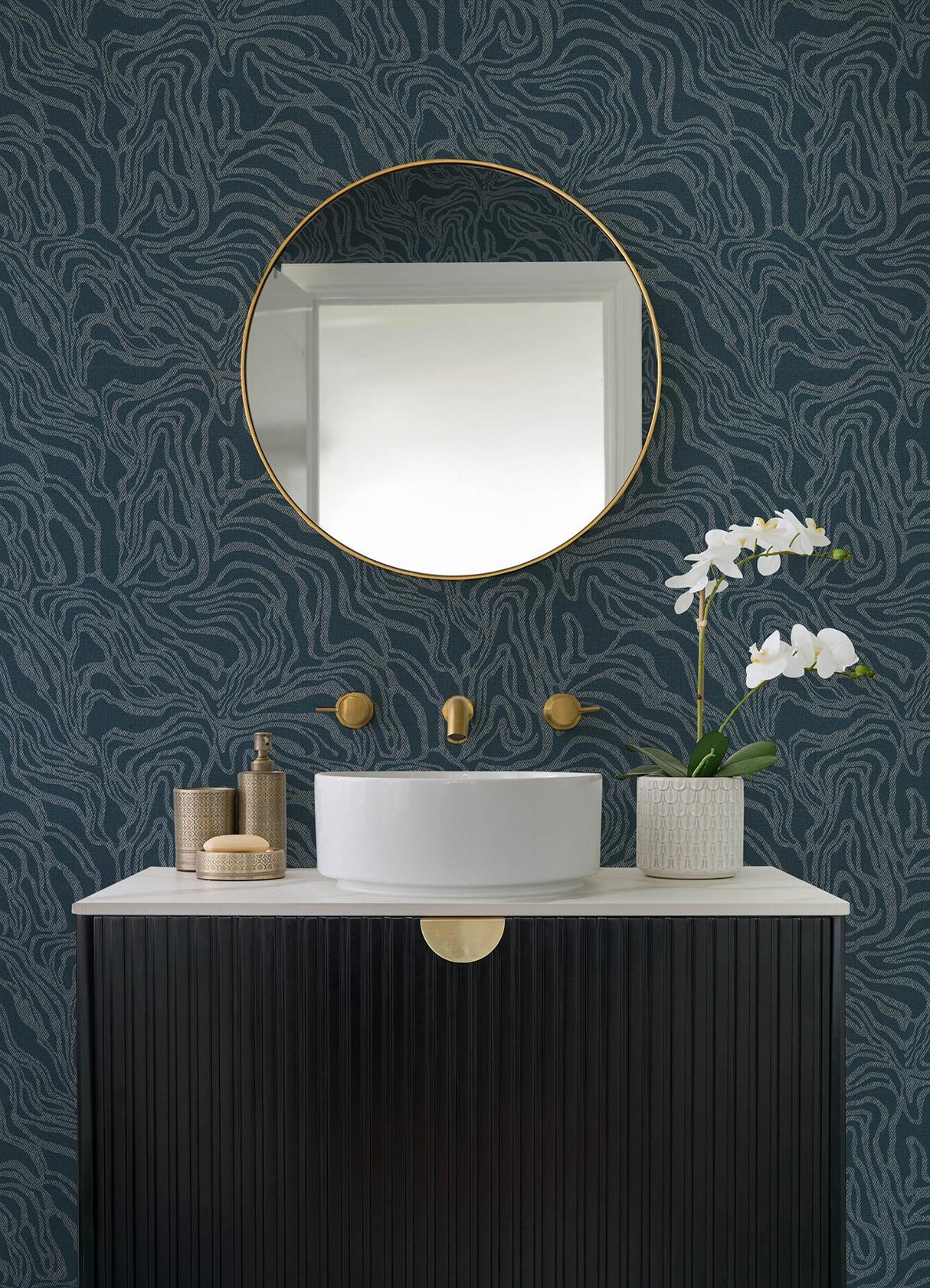 A-Street Prints Drew & Jonathan Home Fifth Edition Massar Teal Wallpaper
