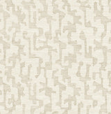 A-Street Prints Drew & Jonathan Home Fifth Edition Cipher Beige Wallpaper