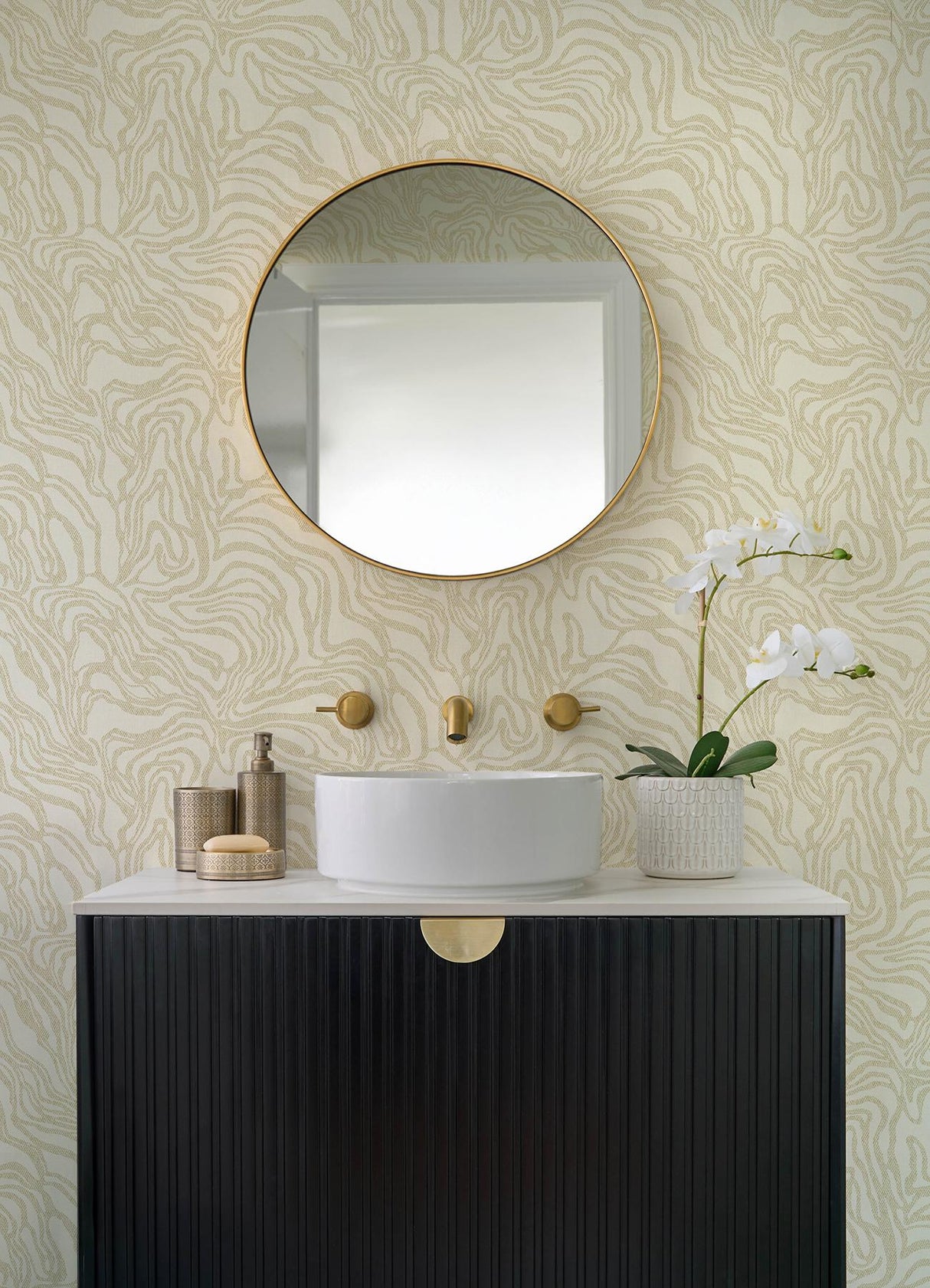 A-Street Prints Drew & Jonathan Home Fifth Edition Massar Gold Wallpaper