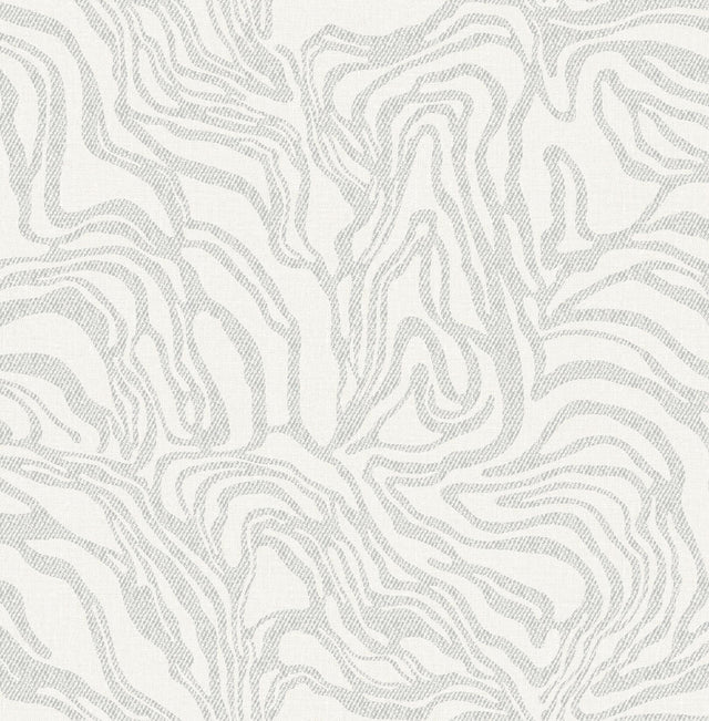 A-Street Prints Drew & Jonathan Home Fifth Edition Massar Silver Wallpaper