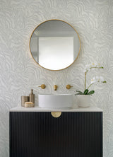 A-Street Prints Drew & Jonathan Home Fifth Edition Massar Silver Wallpaper