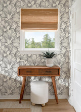 A-Street Prints Drew & Jonathan Home Fifth Edition Kyoto Charcoal Wallpaper