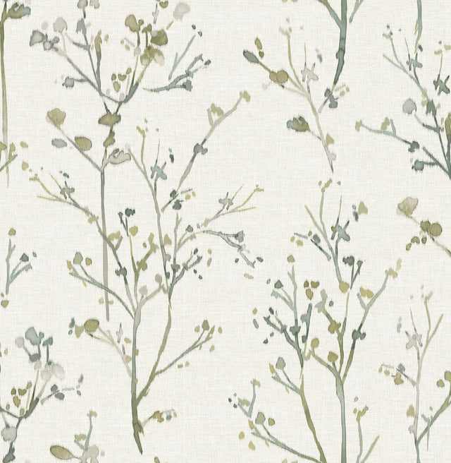 A-Street Prints Drew & Jonathan Home Fifth Edition Silverling Moss Wallpaper