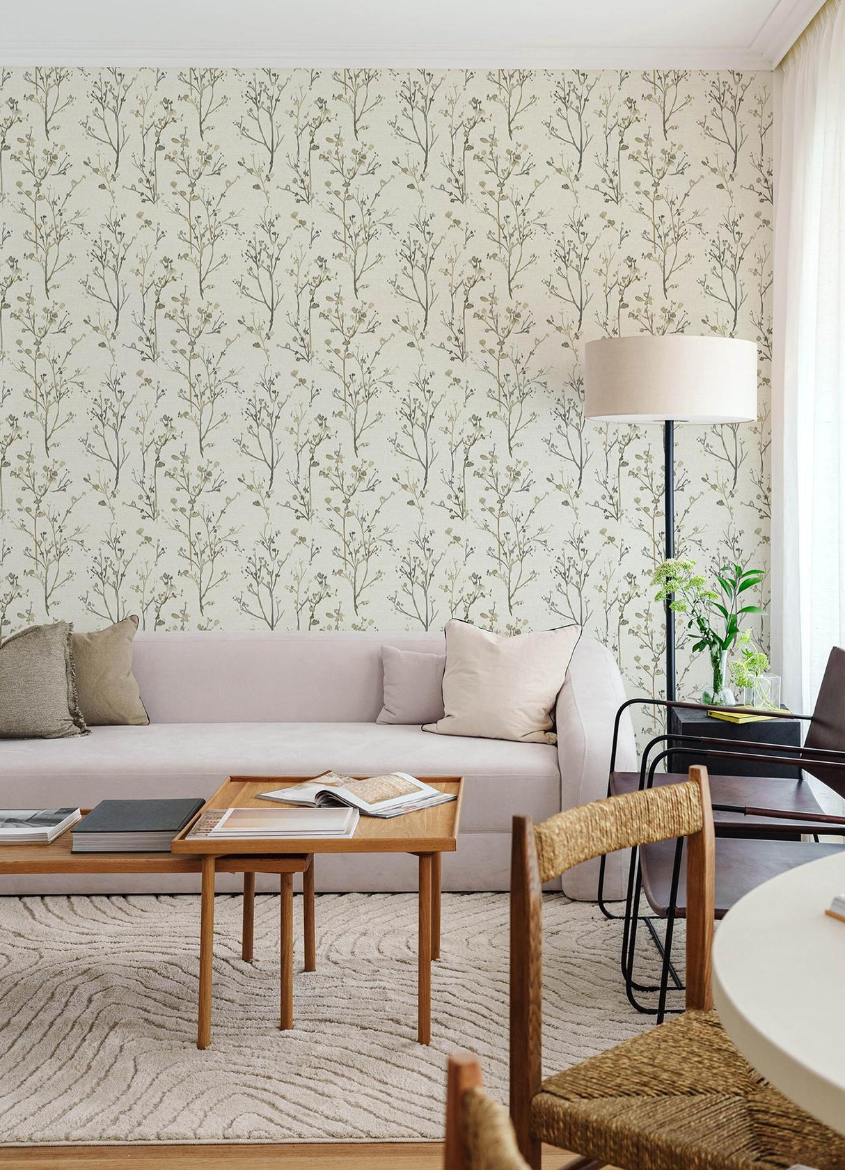 A-Street Prints Drew & Jonathan Home Fifth Edition Silverling Neutral Wallpaper