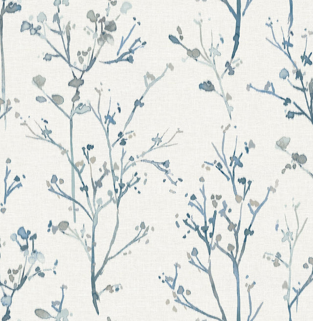 A-Street Prints Drew & Jonathan Home Fifth Edition Silverling Blue Wallpaper