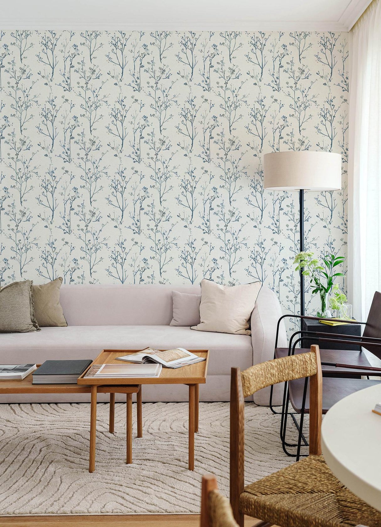 A-Street Prints Drew & Jonathan Home Fifth Edition Silverling Blue Wallpaper