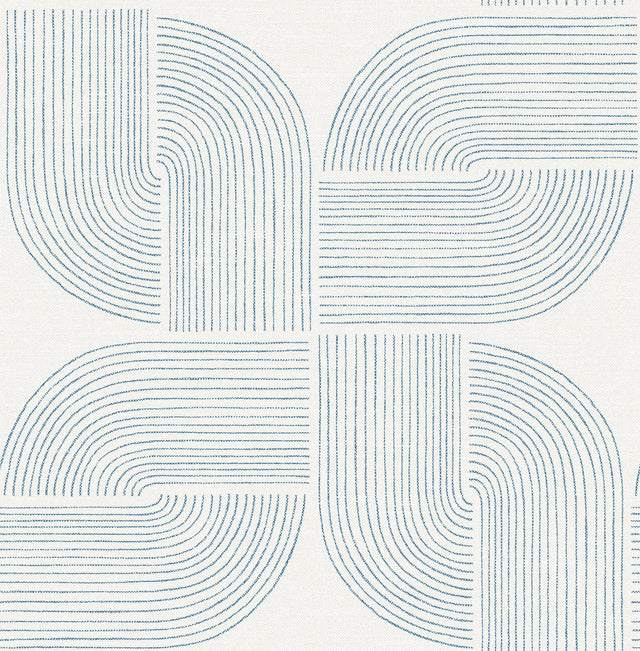 A-Street Prints Drew & Jonathan Home Fifth Edition Savoye Dark Blue Wallpaper