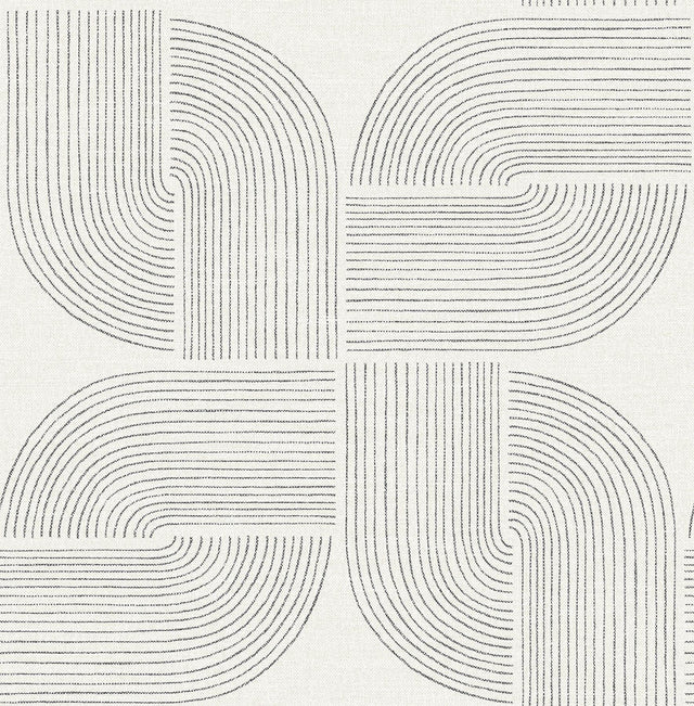 A-Street Prints Drew & Jonathan Home Fifth Edition Savoye Black Wallpaper
