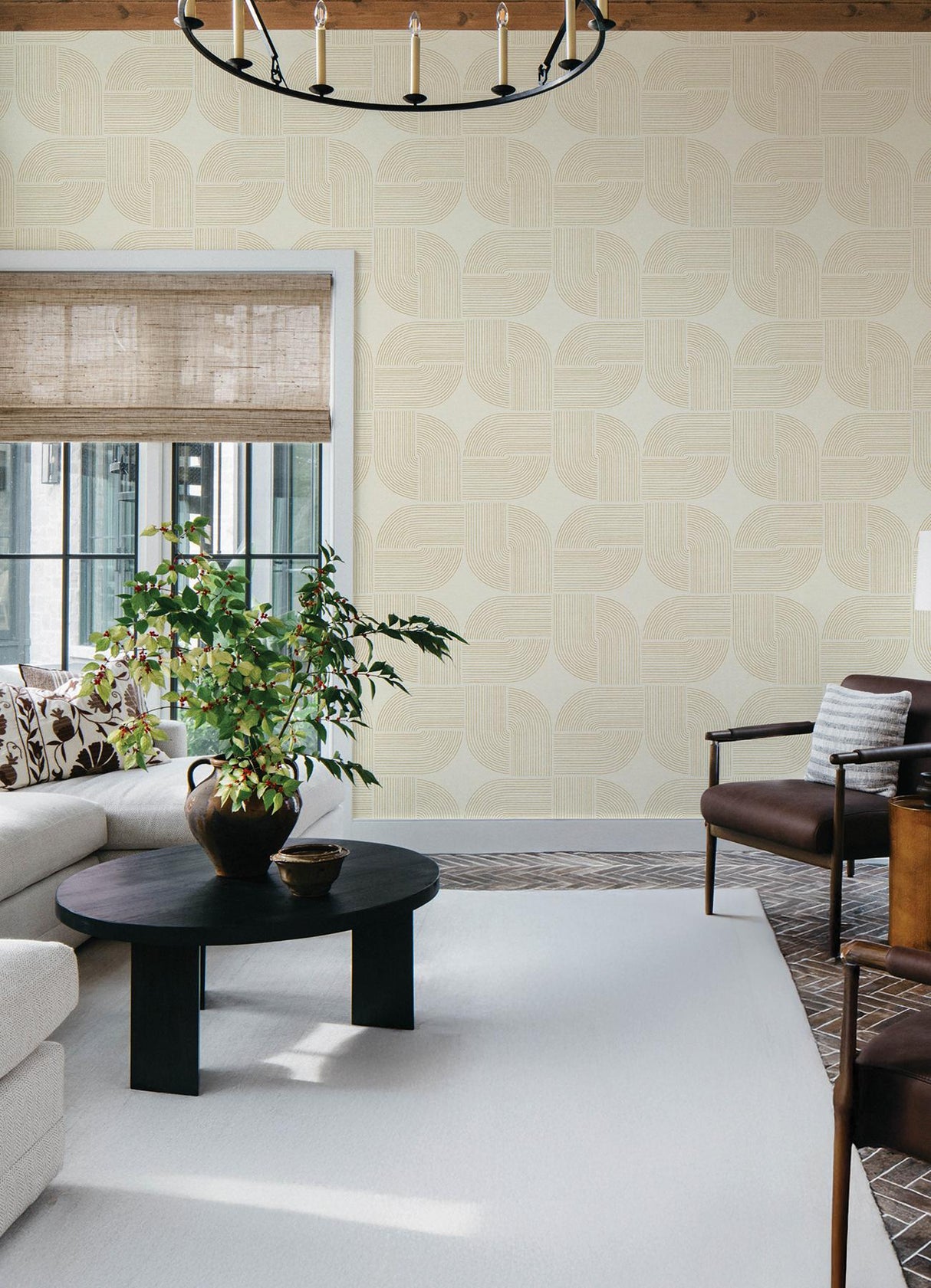 A-Street Prints Drew & Jonathan Home Fifth Edition Savoye Wheat Wallpaper