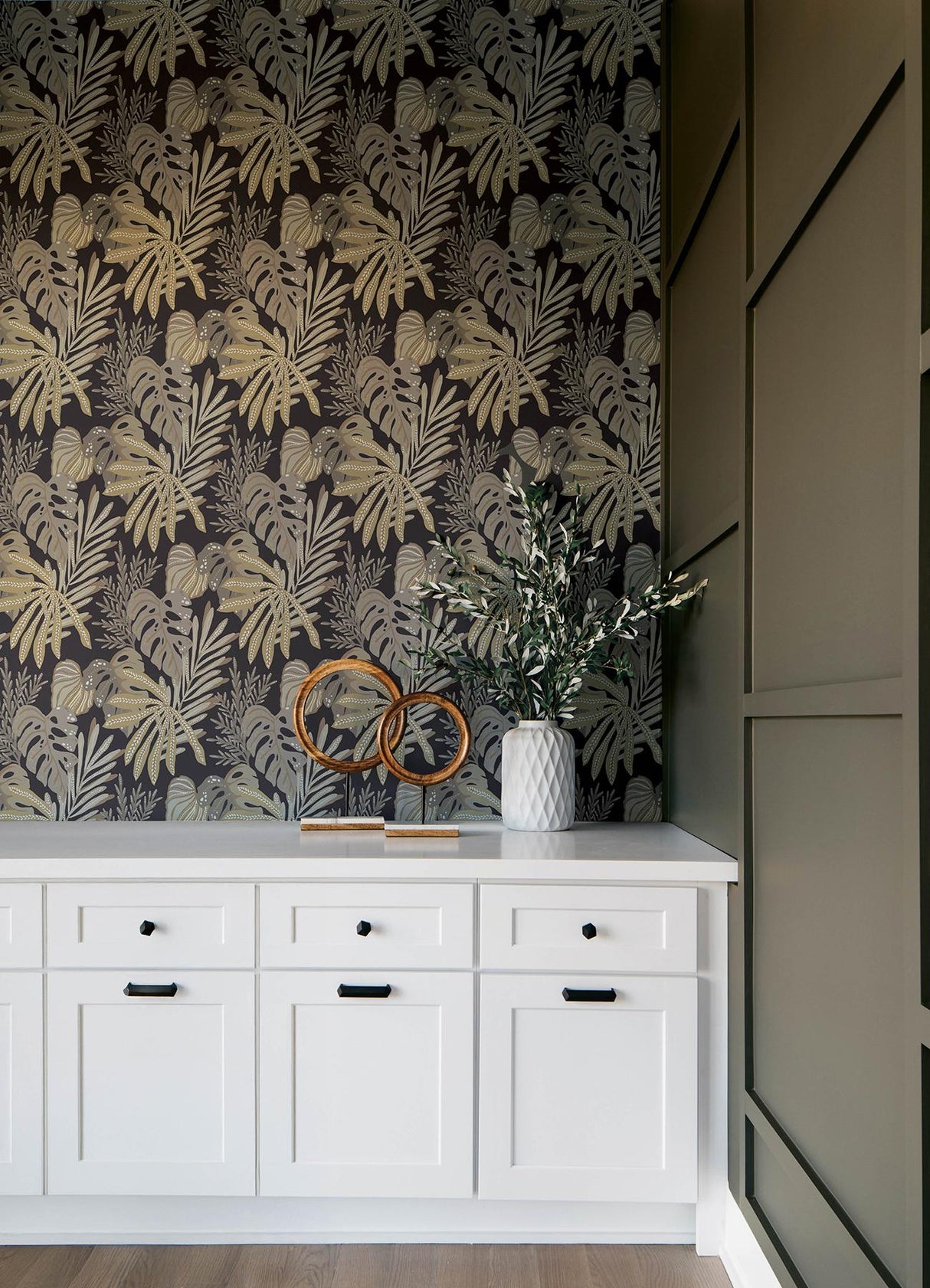 A-Street Prints Drew & Jonathan Home Fifth Edition Alocasia Neutral Wallpaper