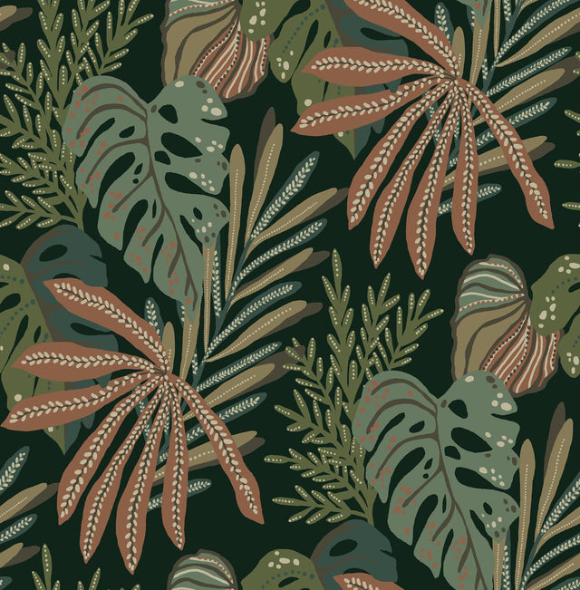 A-Street Prints Drew & Jonathan Home Fifth Edition Alocasia Multicolor Wallpaper