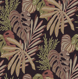 A-Street Prints Drew & Jonathan Home Fifth Edition Alocasia Burgundy Wallpaper