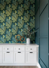 A-Street Prints Drew & Jonathan Home Fifth Edition Alocasia Green Wallpaper