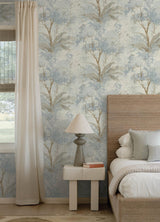 A-Street Prints Drew & Jonathan Home Fifth Edition Mistwood Blue Wallpaper