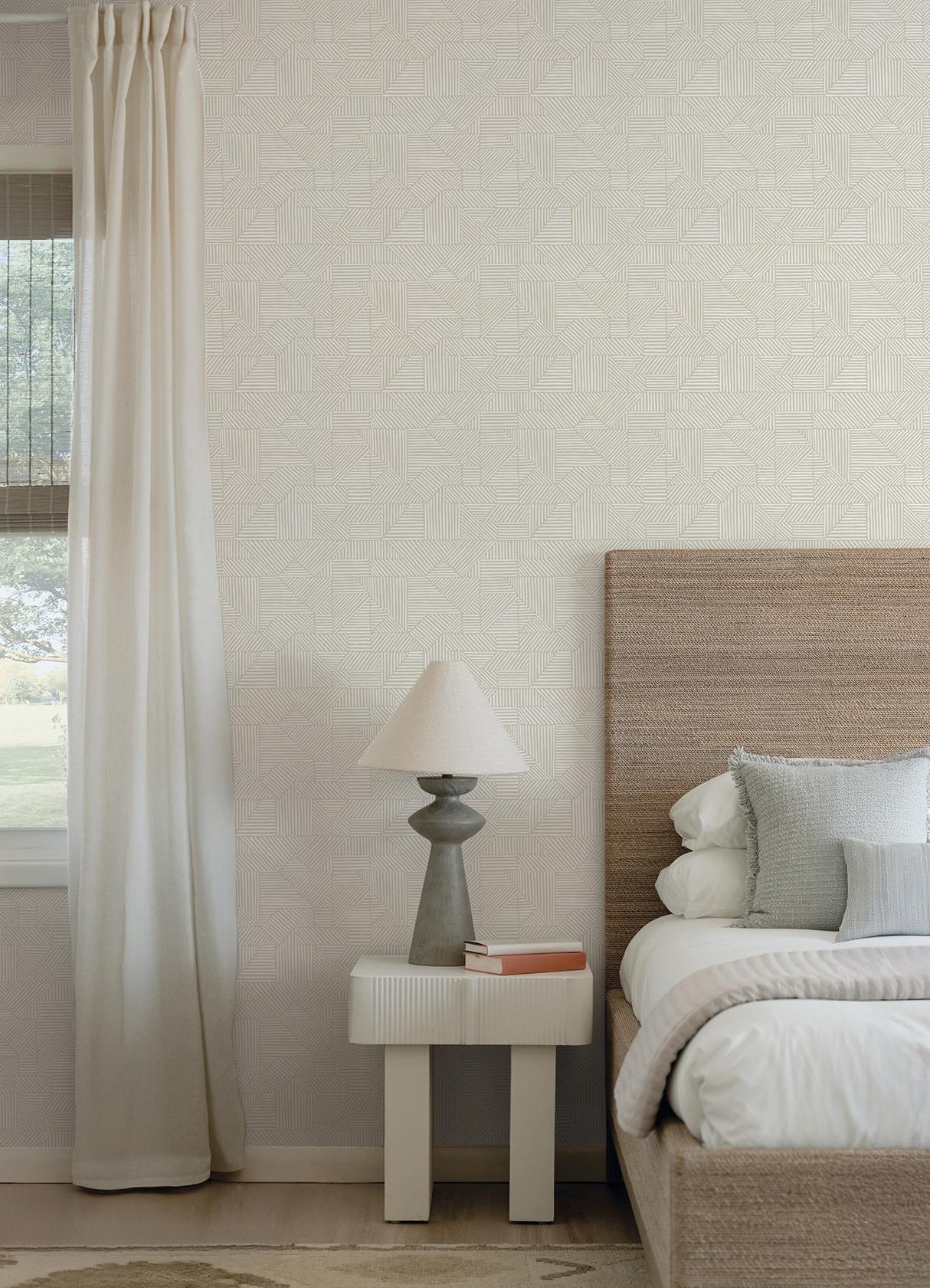 A-Street Prints Drew & Jonathan Home Fifth Edition Crescendo Silver Wallpaper