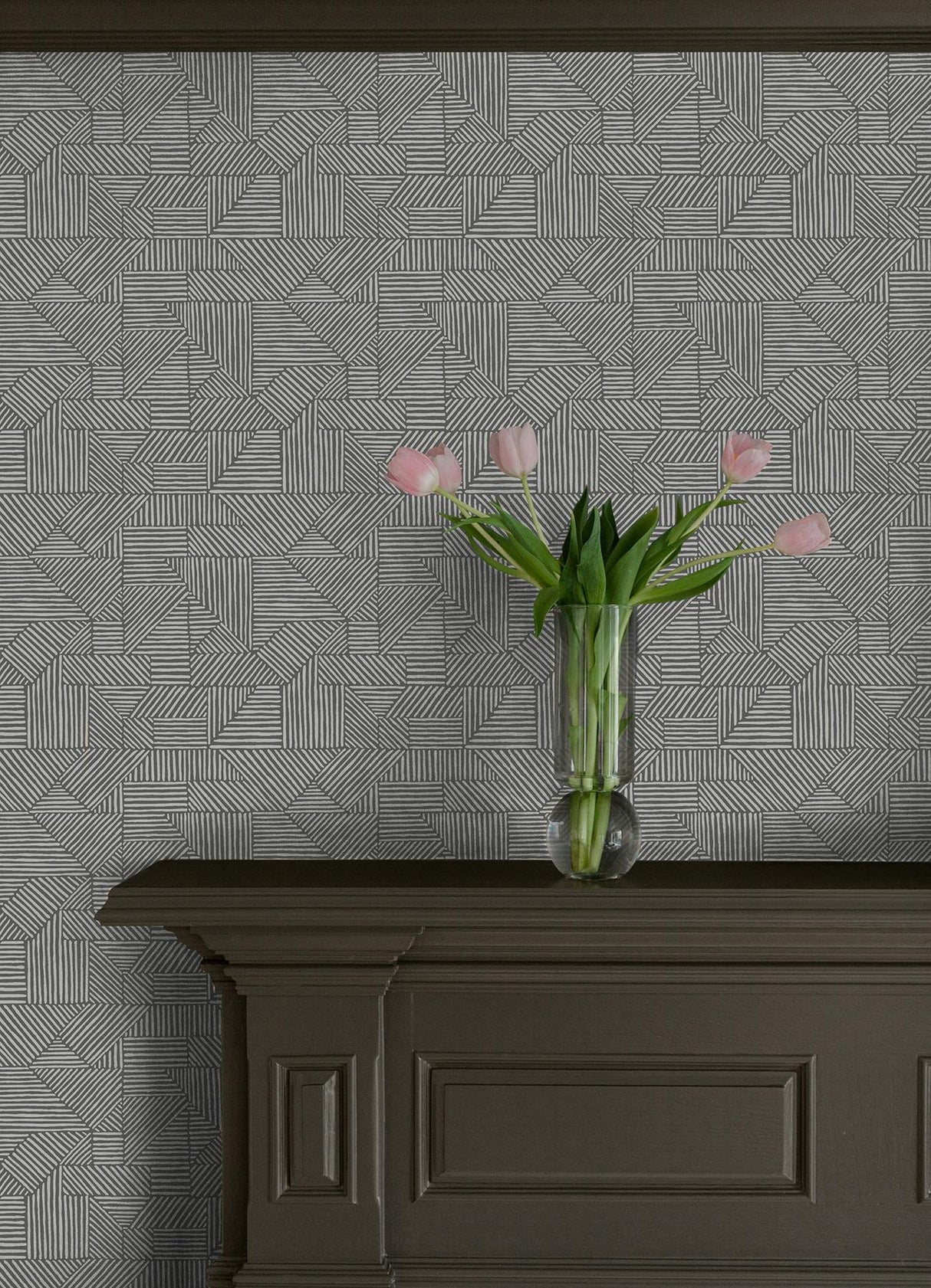 A-Street Prints Drew & Jonathan Home Fifth Edition Crescendo Dark Grey Wallpaper