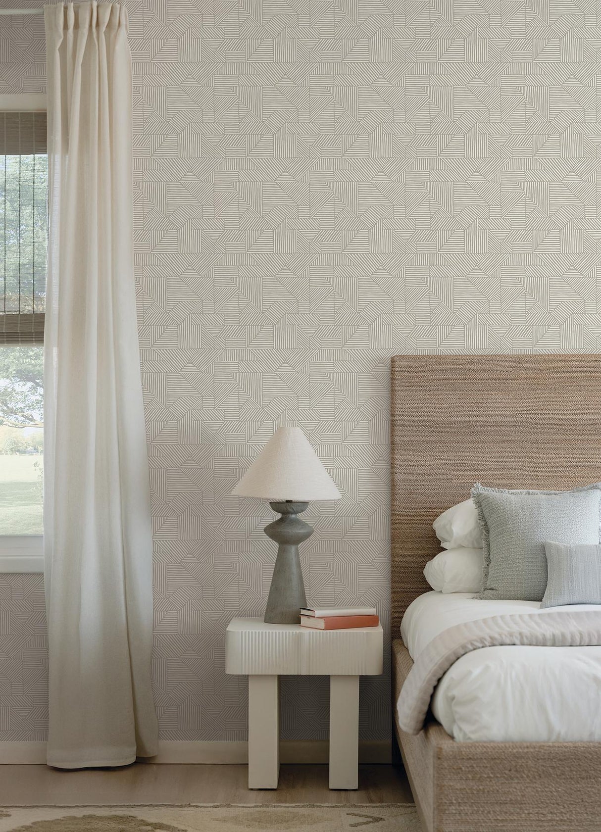 A-Street Prints Drew & Jonathan Home Fifth Edition Crescendo Light Grey Wallpaper