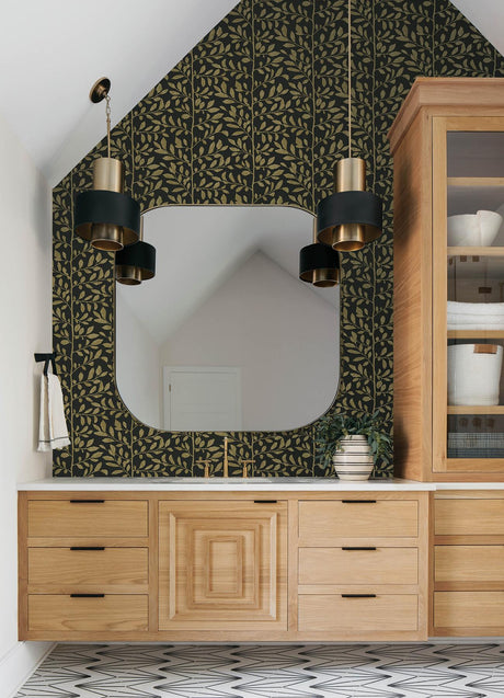 A-Street Prints Drew & Jonathan Home Fifth Edition Sagecrest Black Wallpaper