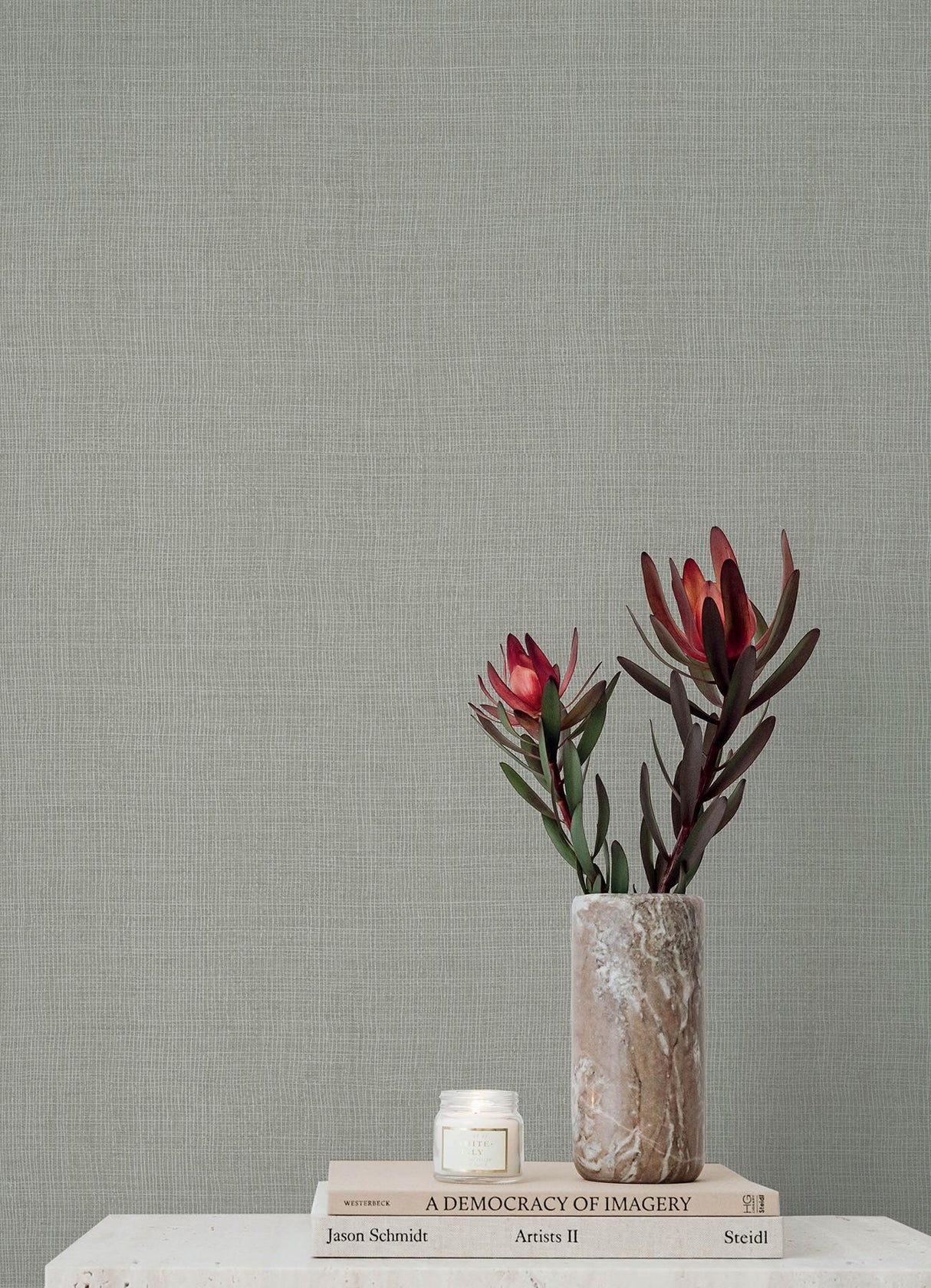 A-Street Prints Portofino Alba Grey Wallpaper