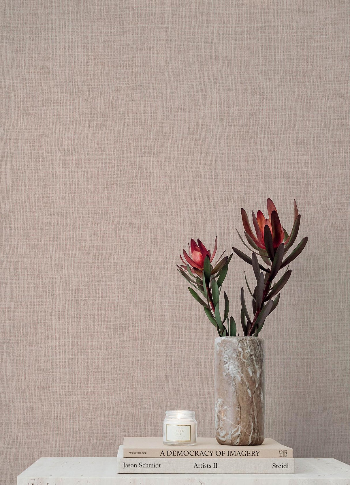 A-Street Prints Portofino Alba Blush Wallpaper