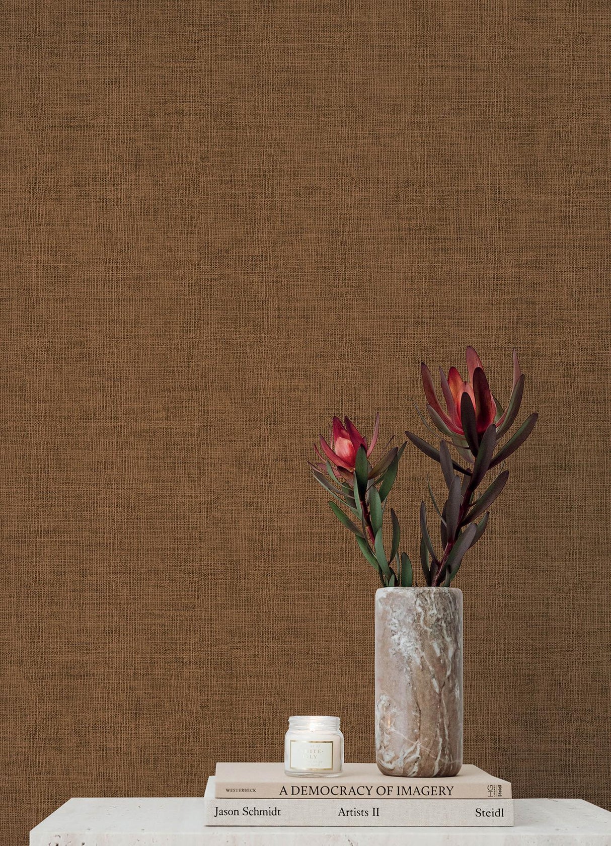 A-Street Prints Portofino Alba Copper Wallpaper