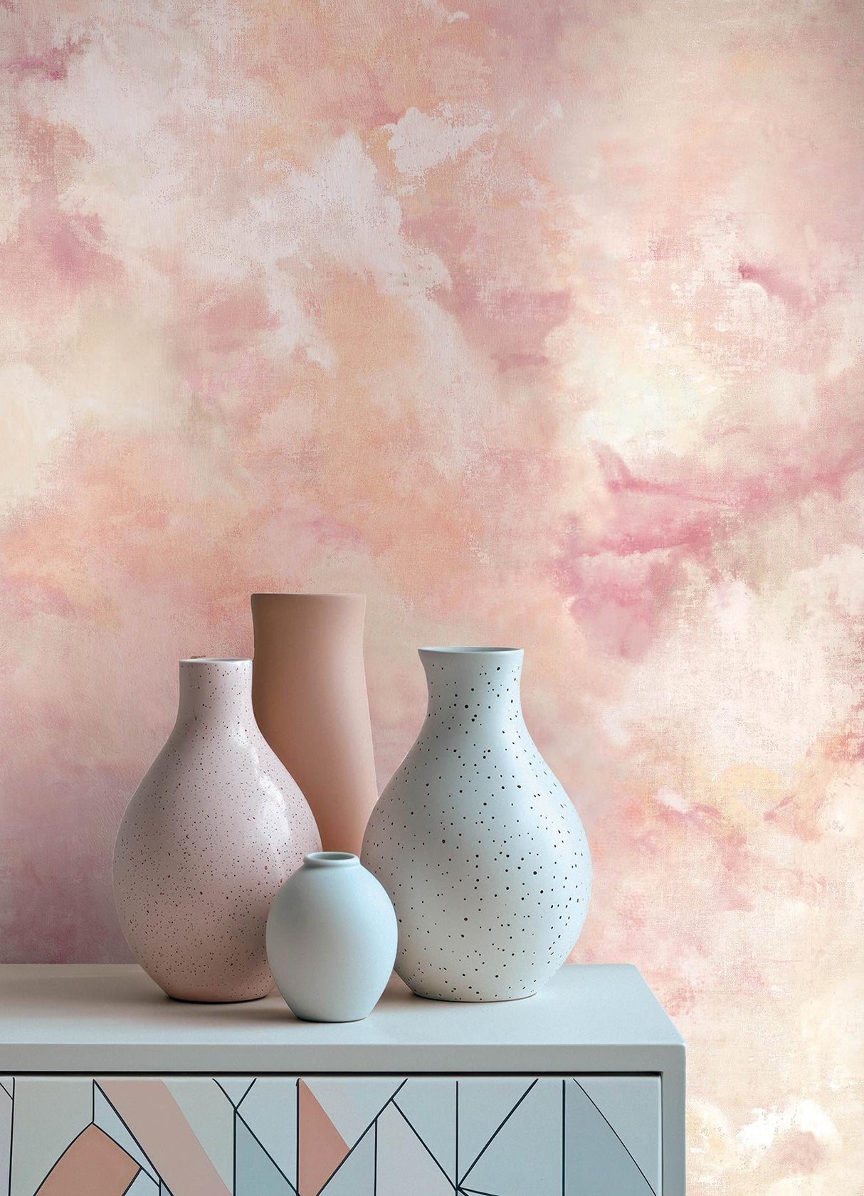 A-Street Prints Portofino Aria Pink Wallpaper