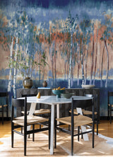 A-Street Prints Portofino Primavera Dark Blue Wallpaper