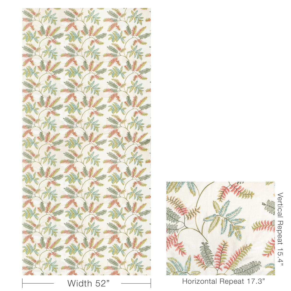 Lee Jofa ROYAL FERN EMB SUMMER Fabric