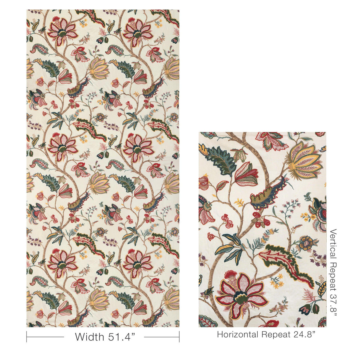 Lee Jofa WINDERMERE EMB MULTI Fabric