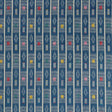 Sanderson Safar Indigo/Multi Fabric
