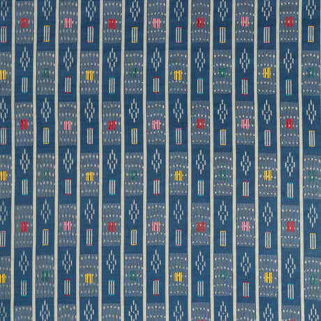 Sanderson Safar Indigo/Multi Fabric