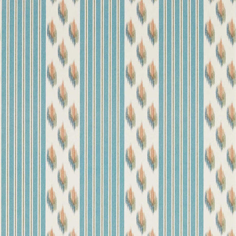 Sanderson Musafir Udaipur Blue/Cinnamon Wallpaper