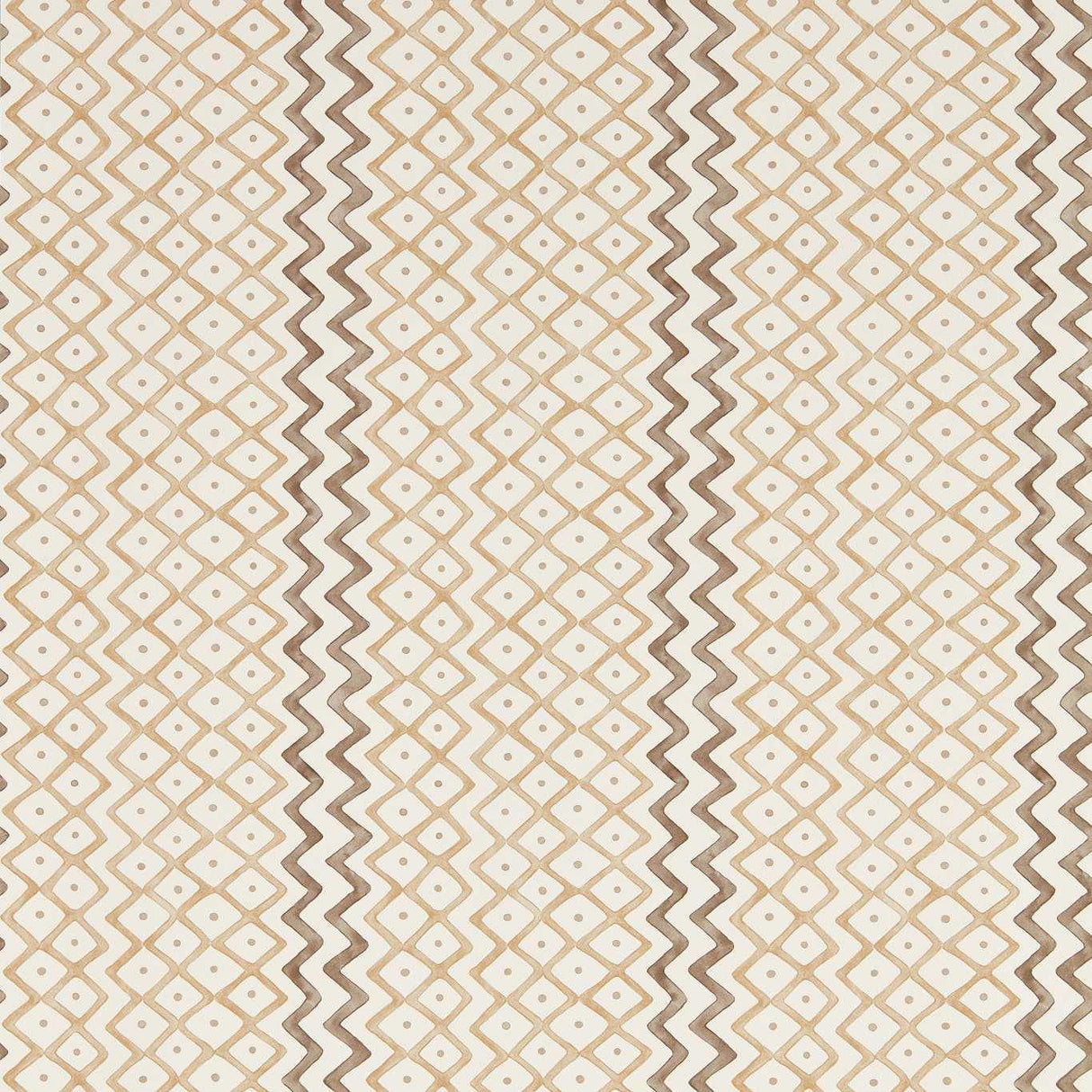 Sanderson Khes Shiitake/Cocoa Wallpaper