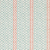 Sanderson Khes Udaipur Blue/Aleppo Pepper Wallpaper