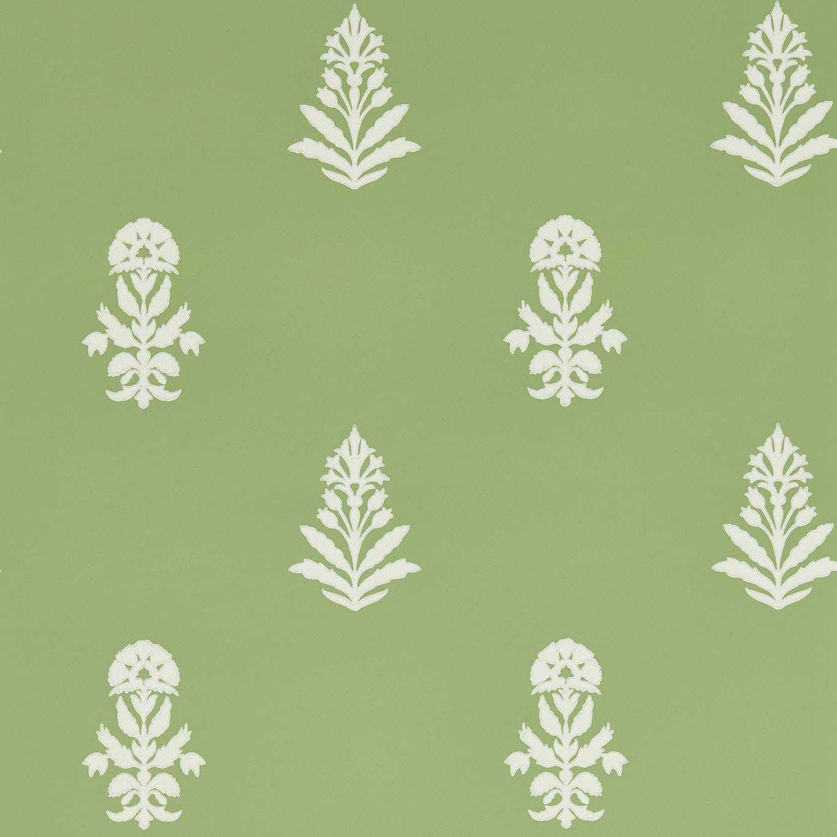 Sanderson Dabu Botany Green Wallpaper