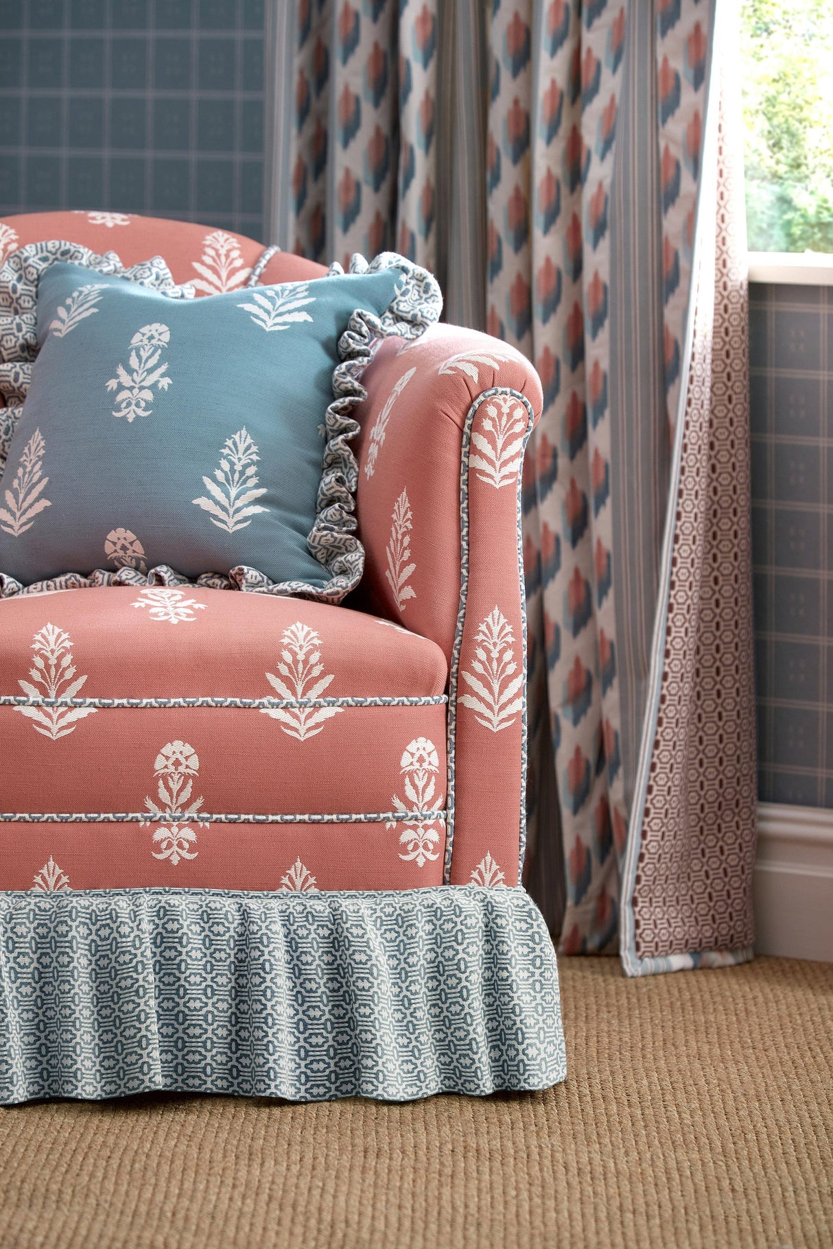 Sanderson Dabu Lagoon Fabric