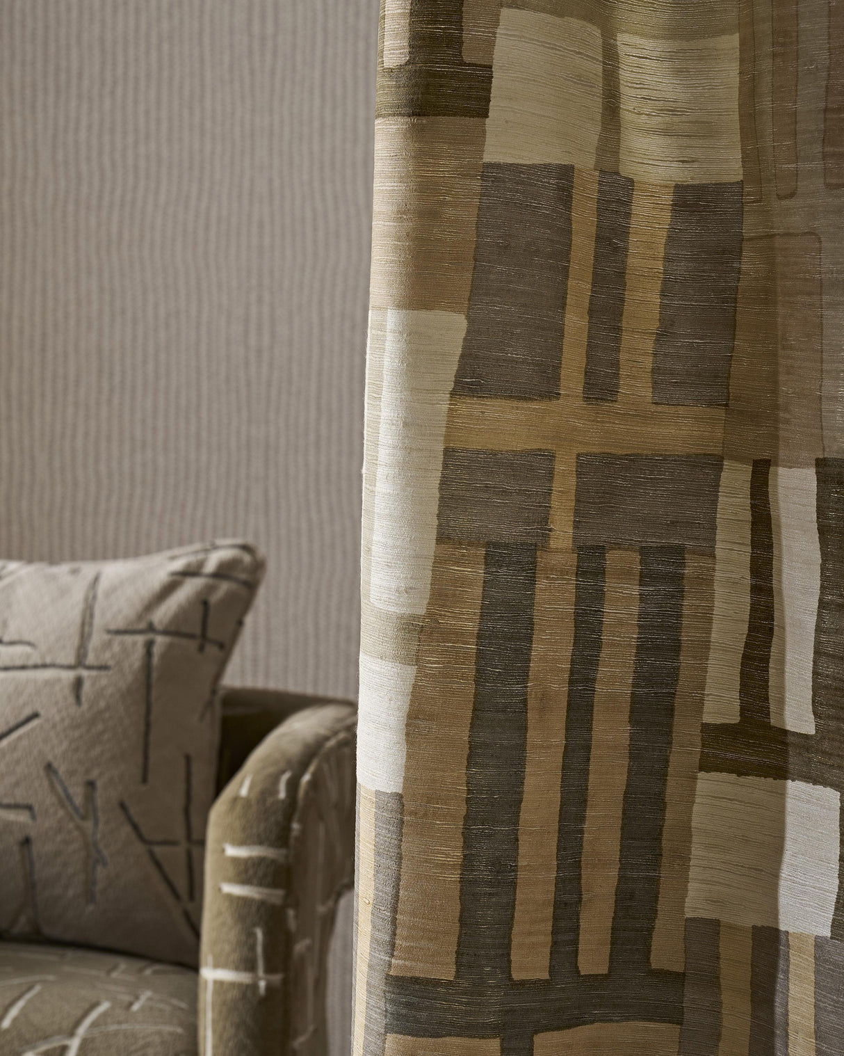 Harlequin Monolith Sapphire/Limeston Fabric
