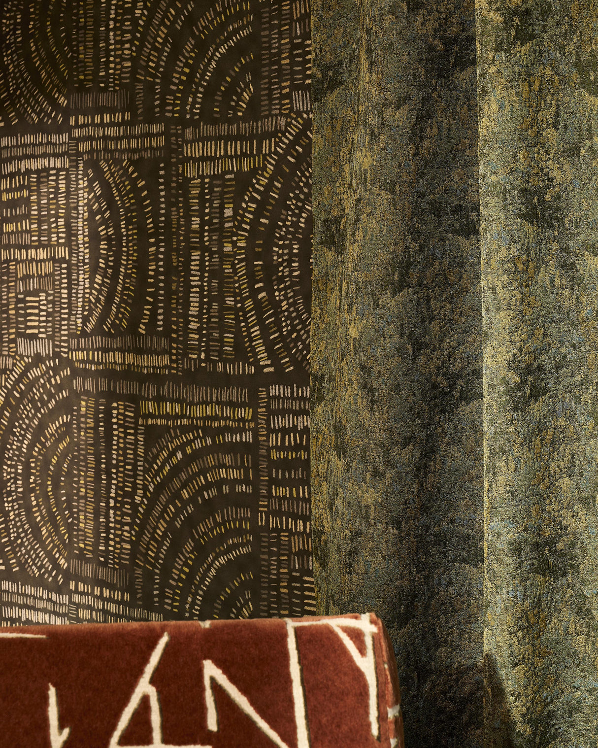 Harlequin Eliasson Kyanite/Emerald Fabric