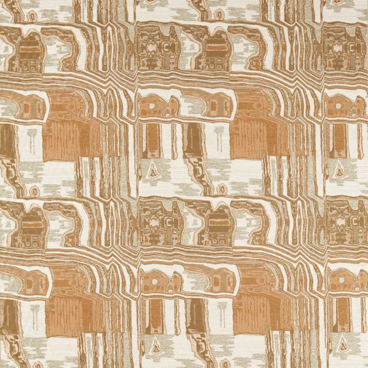 Harlequin Kiva Tigers Eye/Tourmaline Fabric