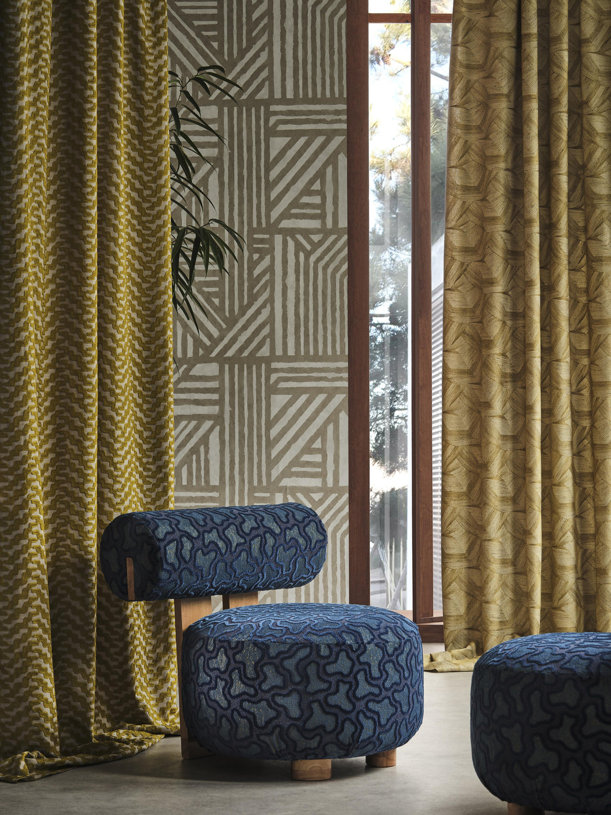 Harlequin Cartography Tourmaline Fabric