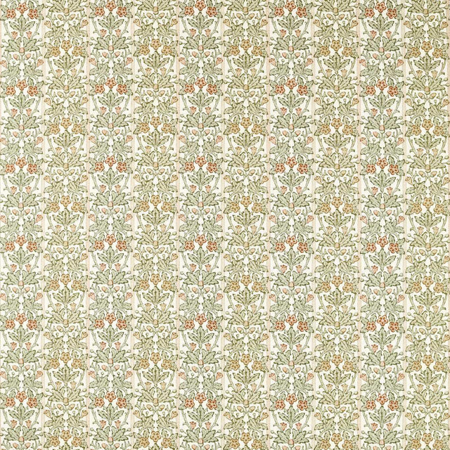Morris & Co Oak & Blossom Chestnut/Primrose Fabric