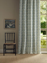 Morris & Co Oak & Blossom Thyme/Woad Fabric