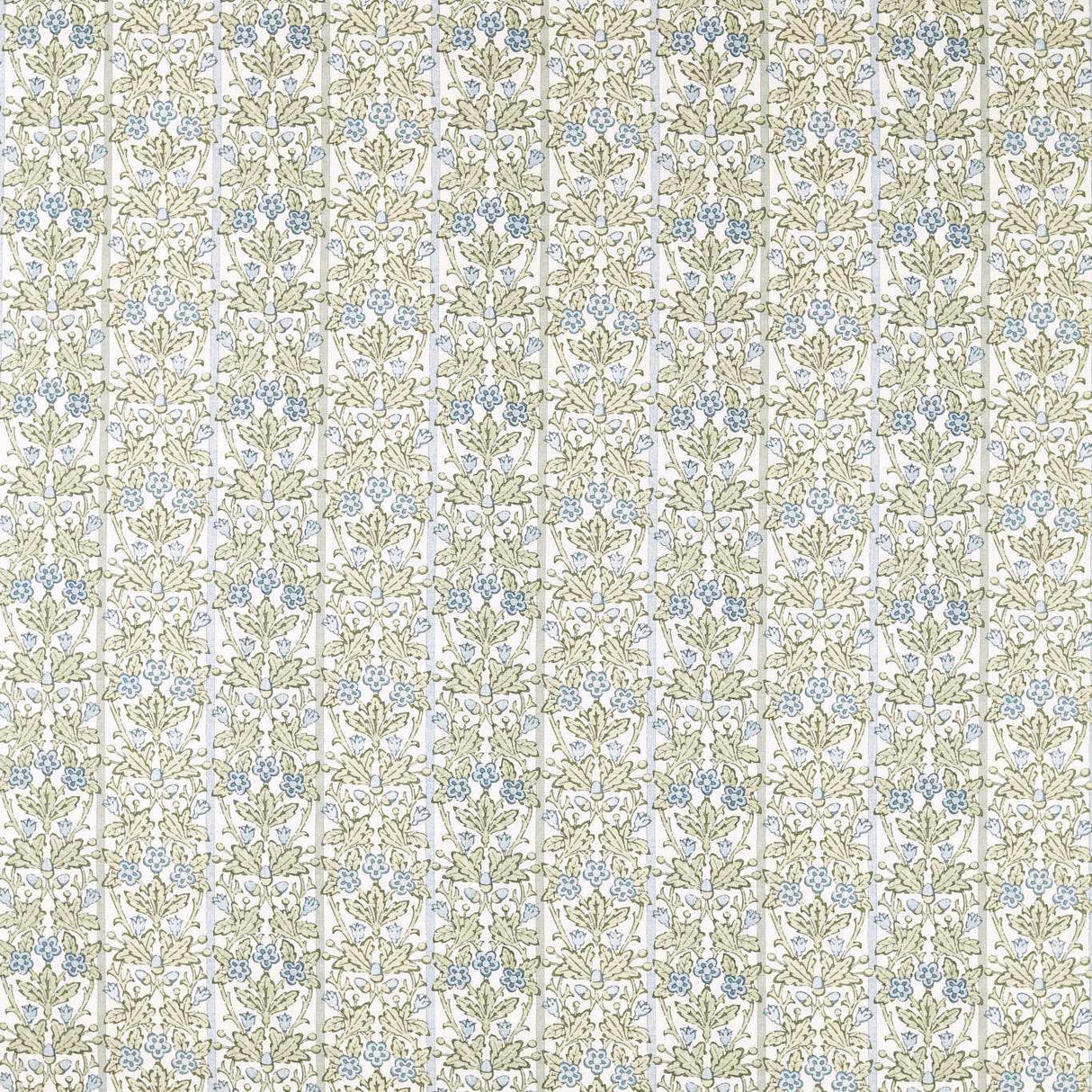 Morris & Co Oak & Blossom Thyme/Woad Fabric