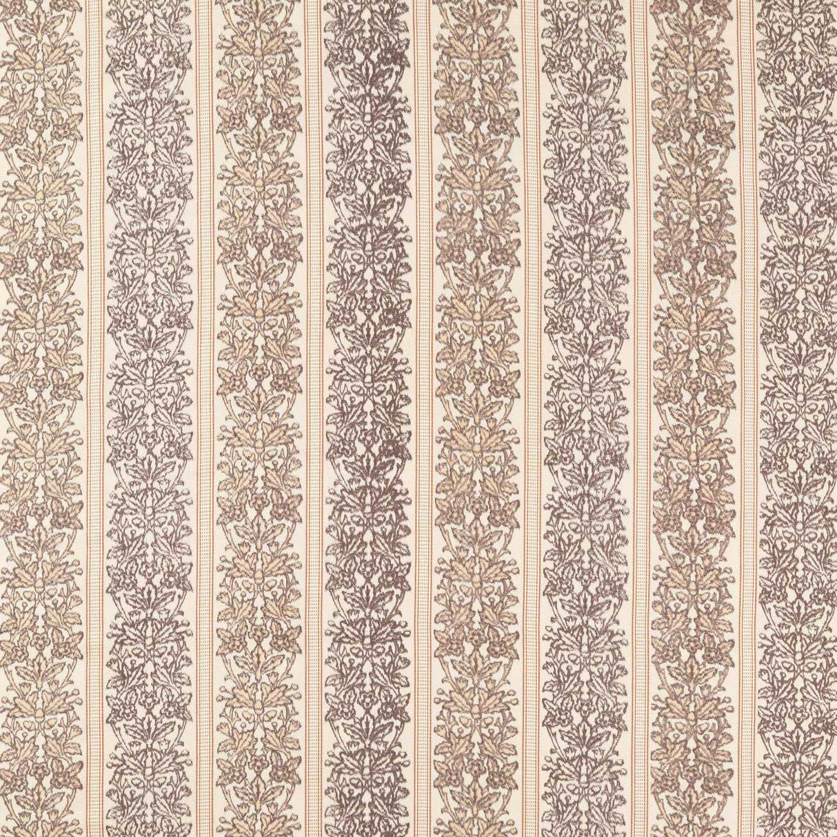Morris & Co Oak & Blossom Weave Chestnut Fabric